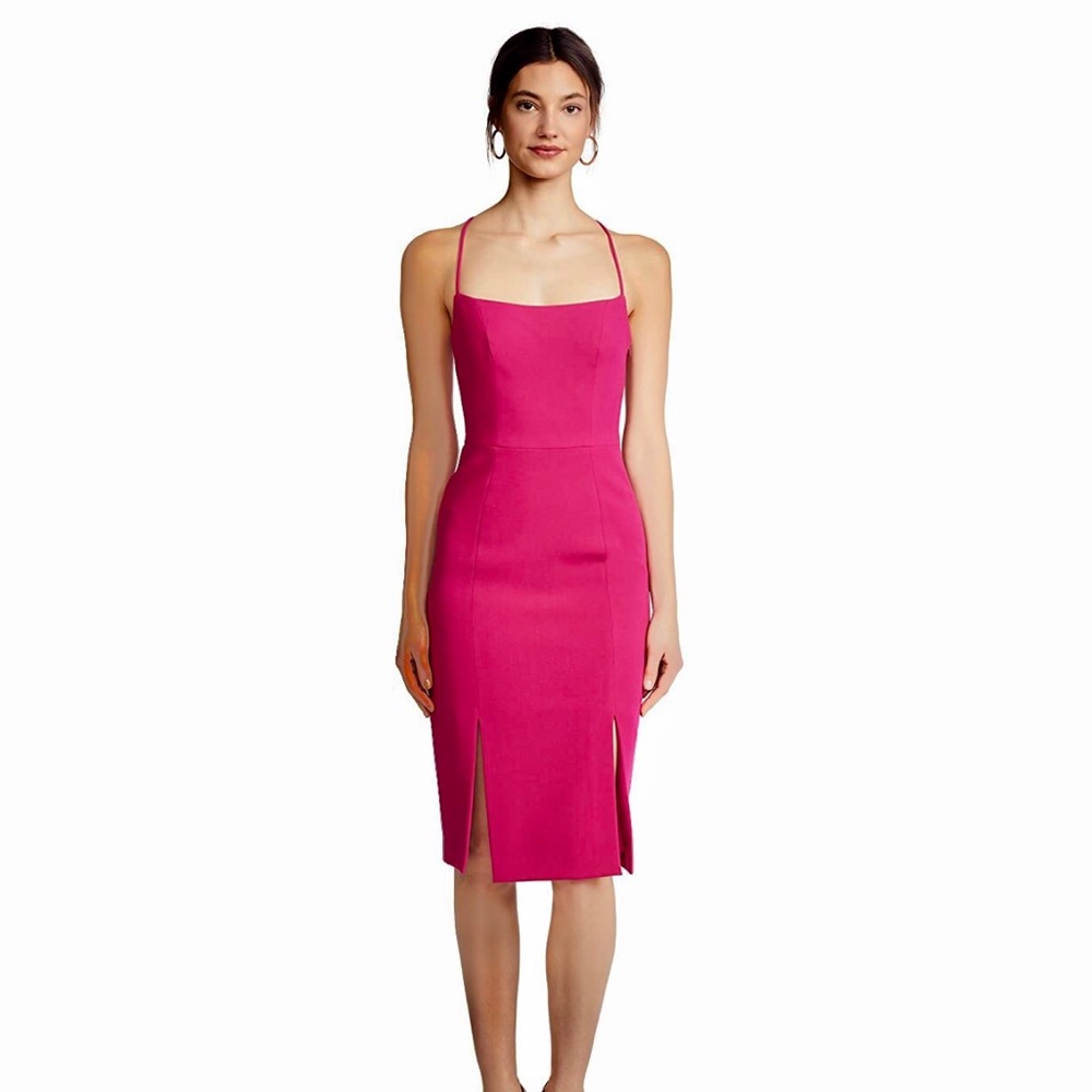 Black Halo Robinson sheath Dress Pink